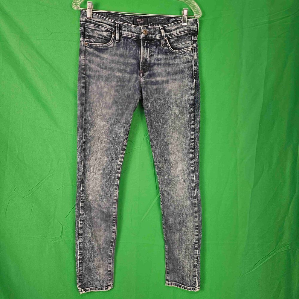 Agolde Womens Colette Distressed Mid Rise Skinny Jeans‎ 28